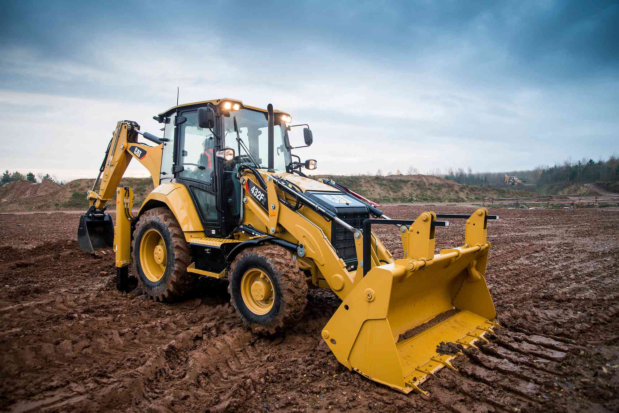 Backhoe loader cab