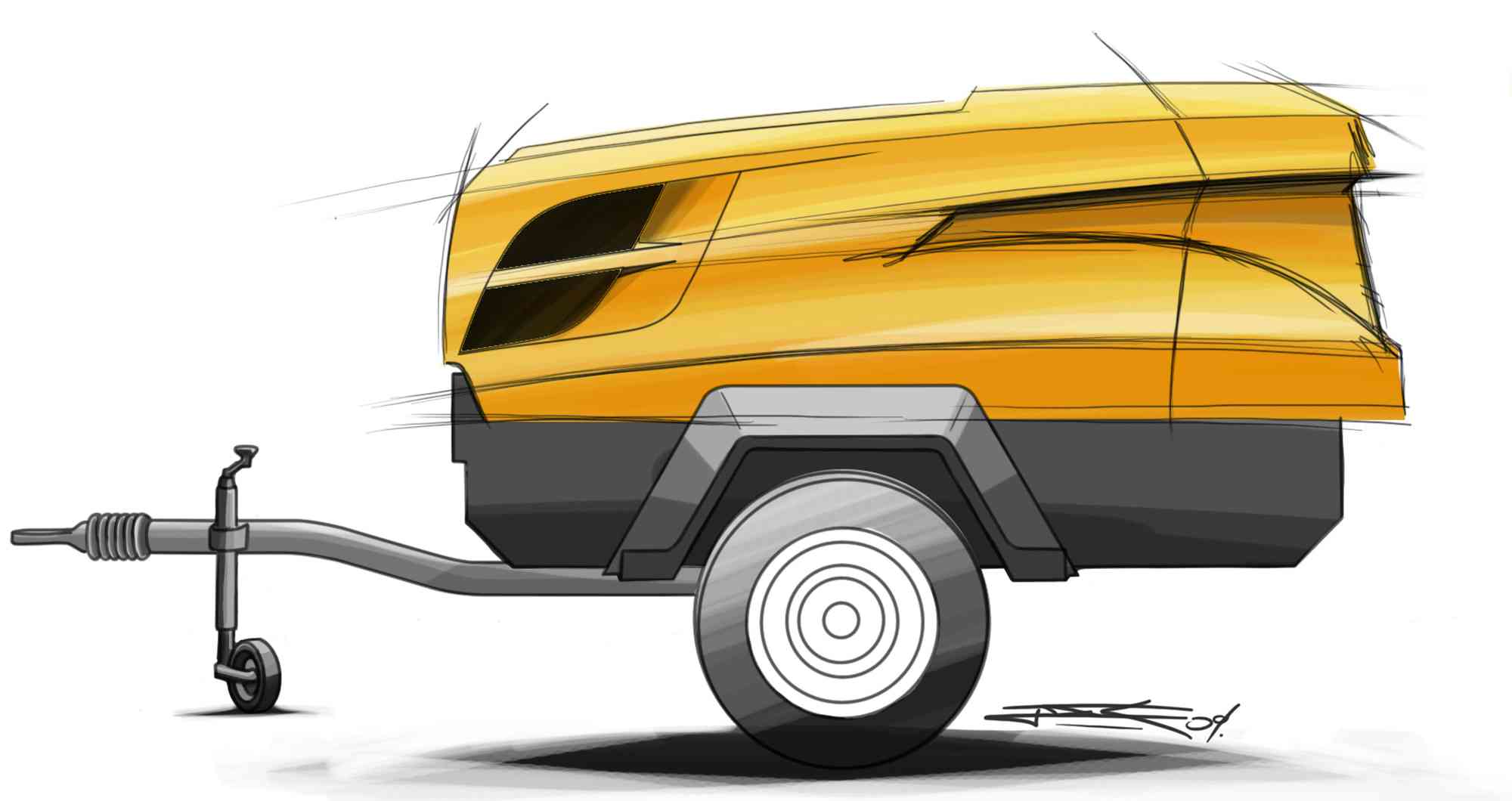 Mobile compressor cover