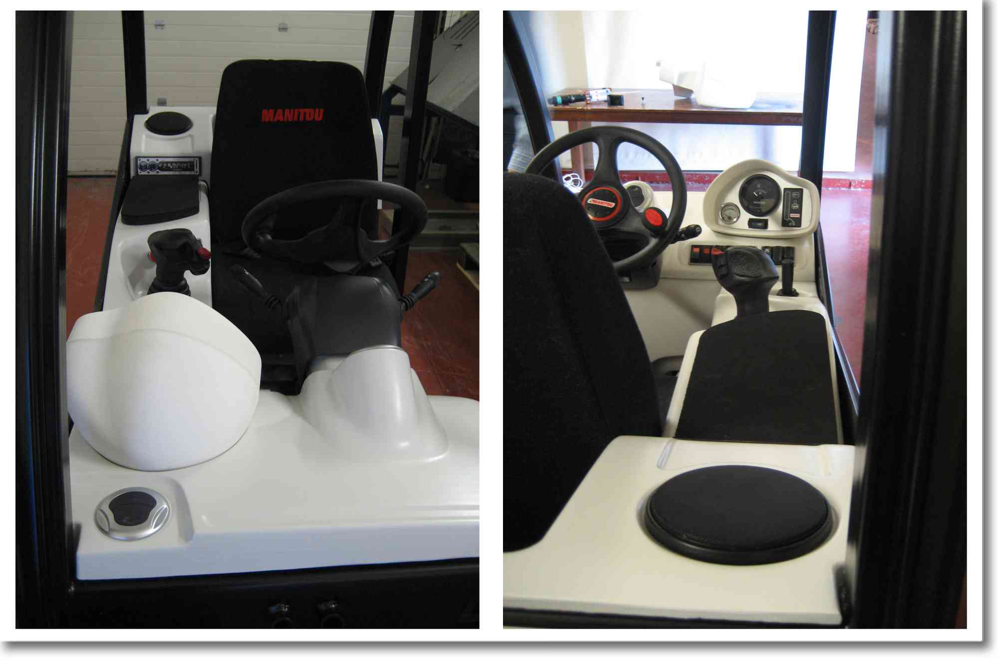 Interior trimming for telehandler