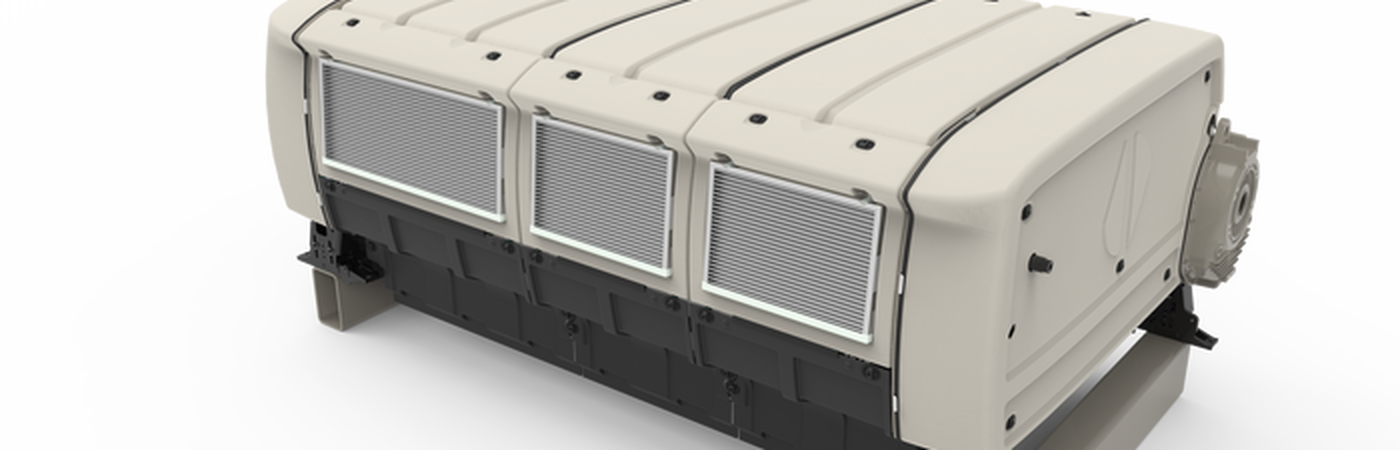 Behuizing voor jacquard  fluweelmachine