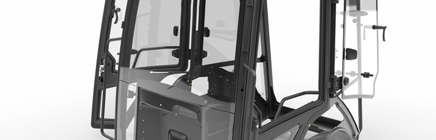Backhoe loader cab